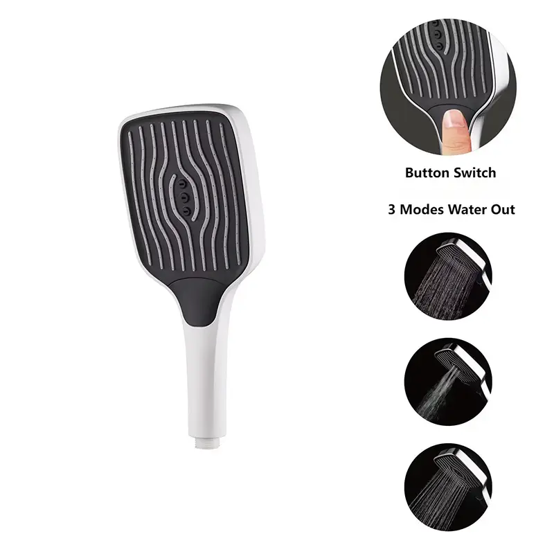 3 Functions Chrome Mini Travelling Hand Held Shower