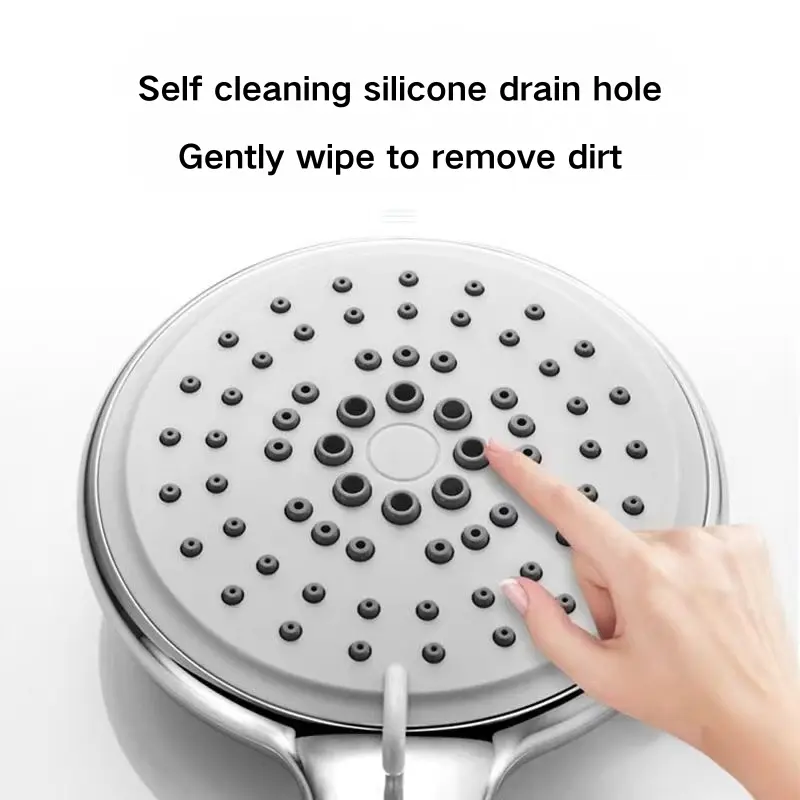 Bathroom Self-Cleaning Water Saving Anti-Clog Shower Head