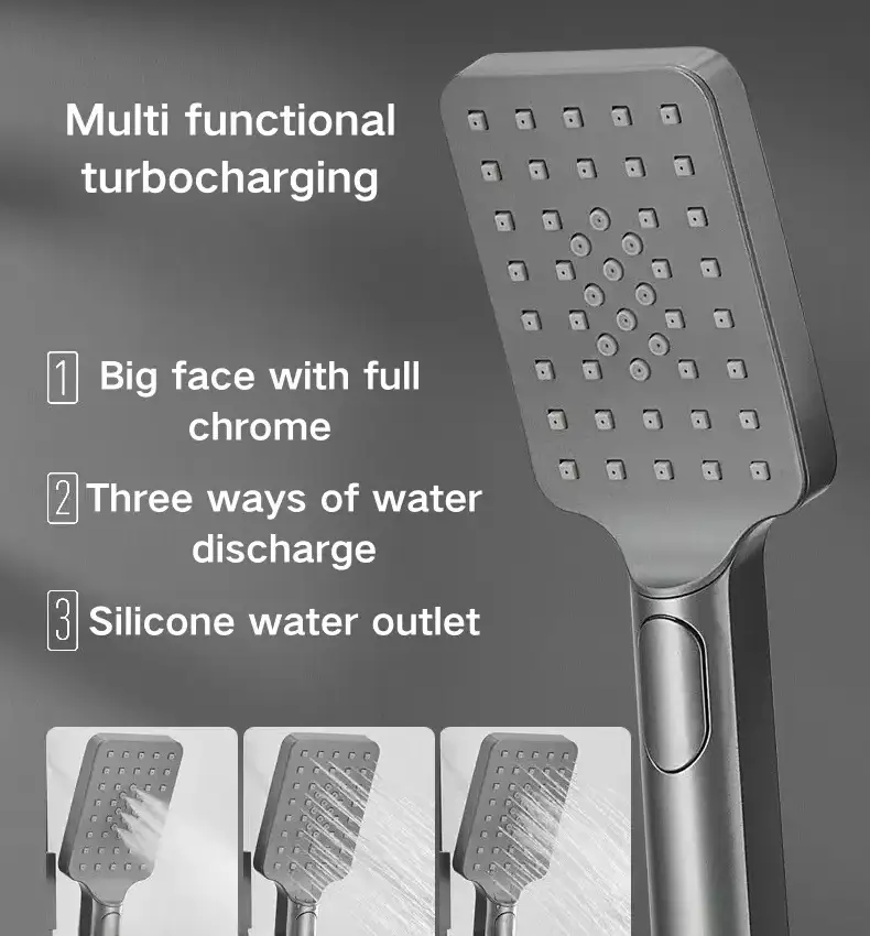 Economic High Pressure Hand Shower With Button Select