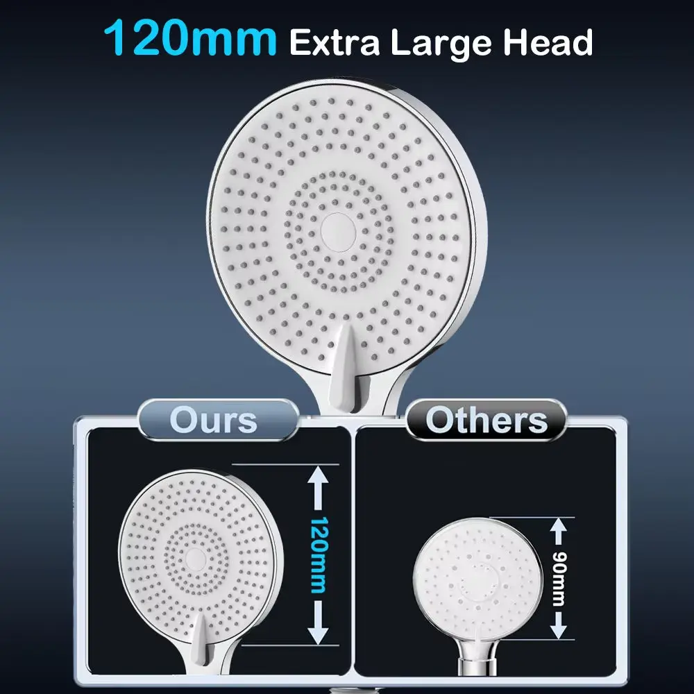 High Pressure Chrome Abs Spray Settings Hand Shower