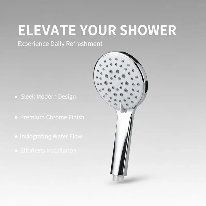 Self-Cleaning Shower Head with Anti-Leak and Anti-Clog Function